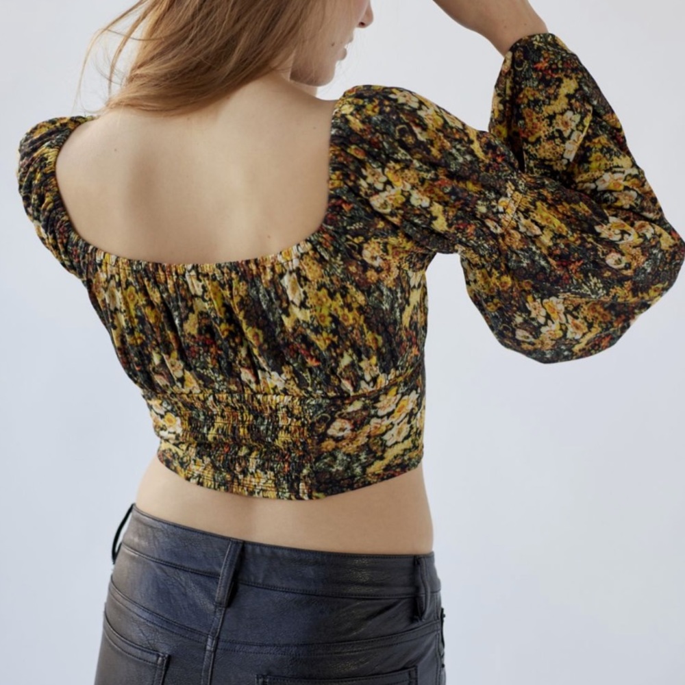 uo elowen puff sleeve blouse - Picture 3 of 7